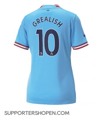 Manchester City Jack Grealish #10 Hemma Matchtröja Dam 2022-23 Kortärmad